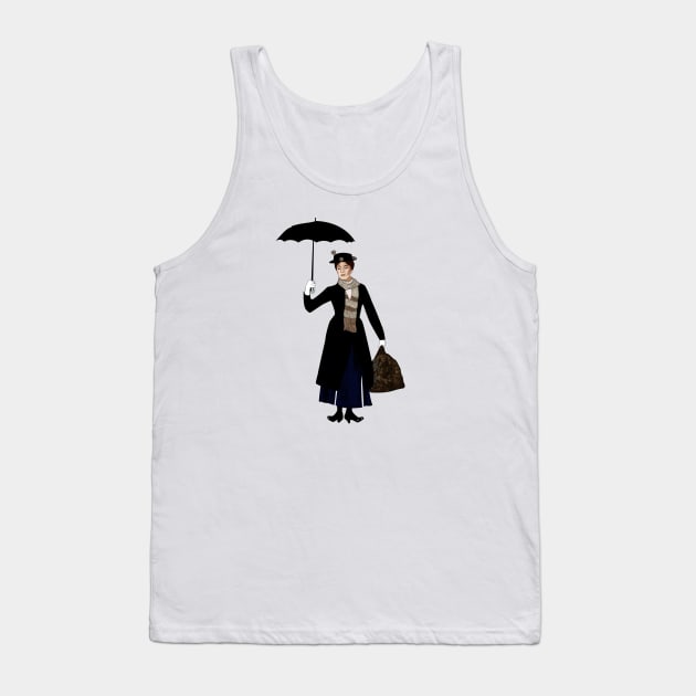 Mary Poppins Tank Top by kobiborisi